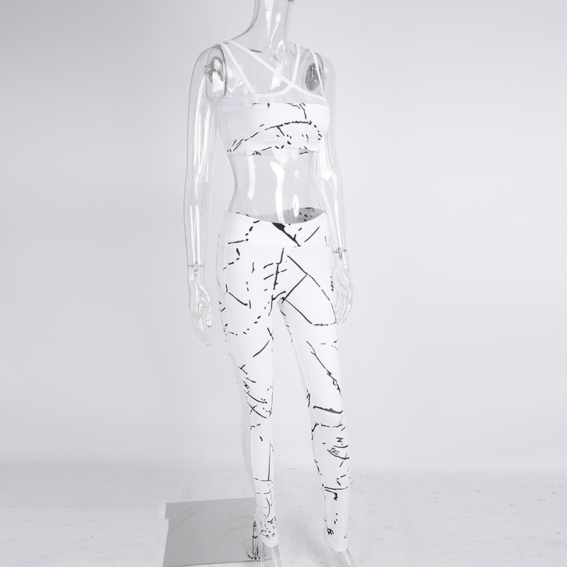 F2527 Women Yoga Set Fitness Seamless Bra Pants Leggings Set